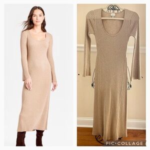 A New Day Gold Scoop Neck Maxi Dress